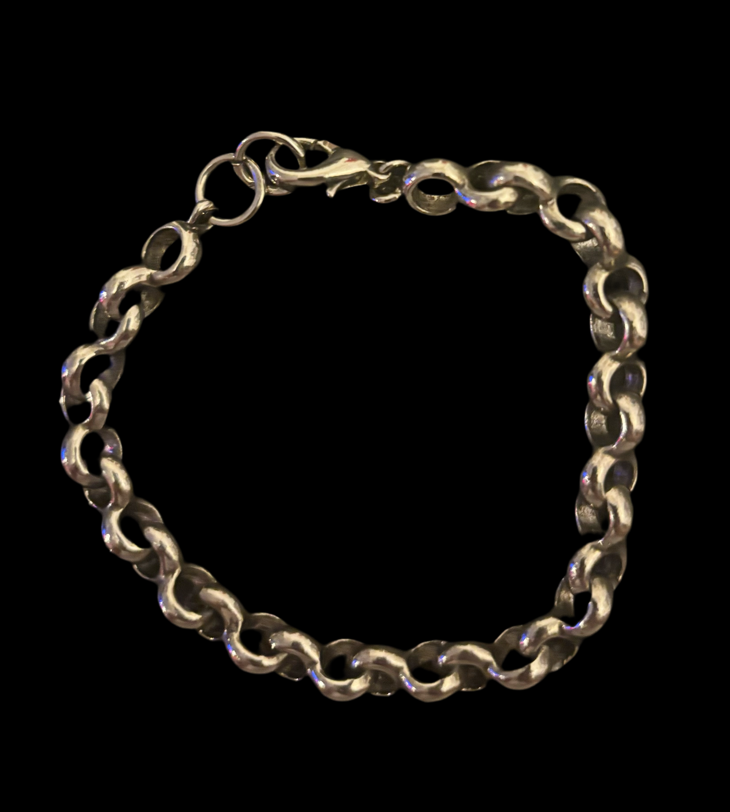 Block Silver Bracelet