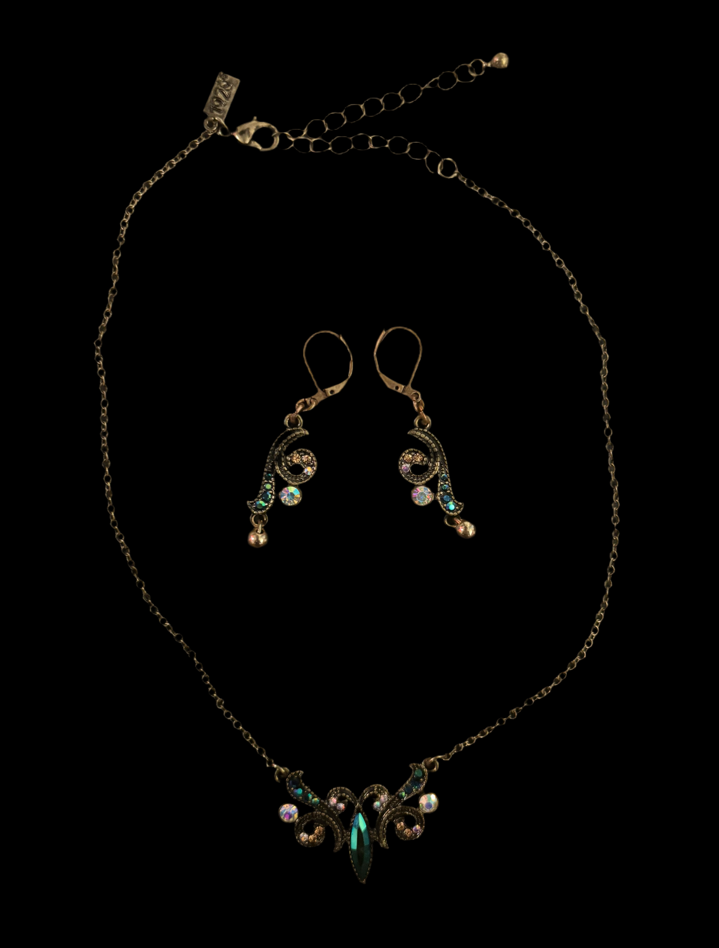 Ornate Necklace and Earring Set