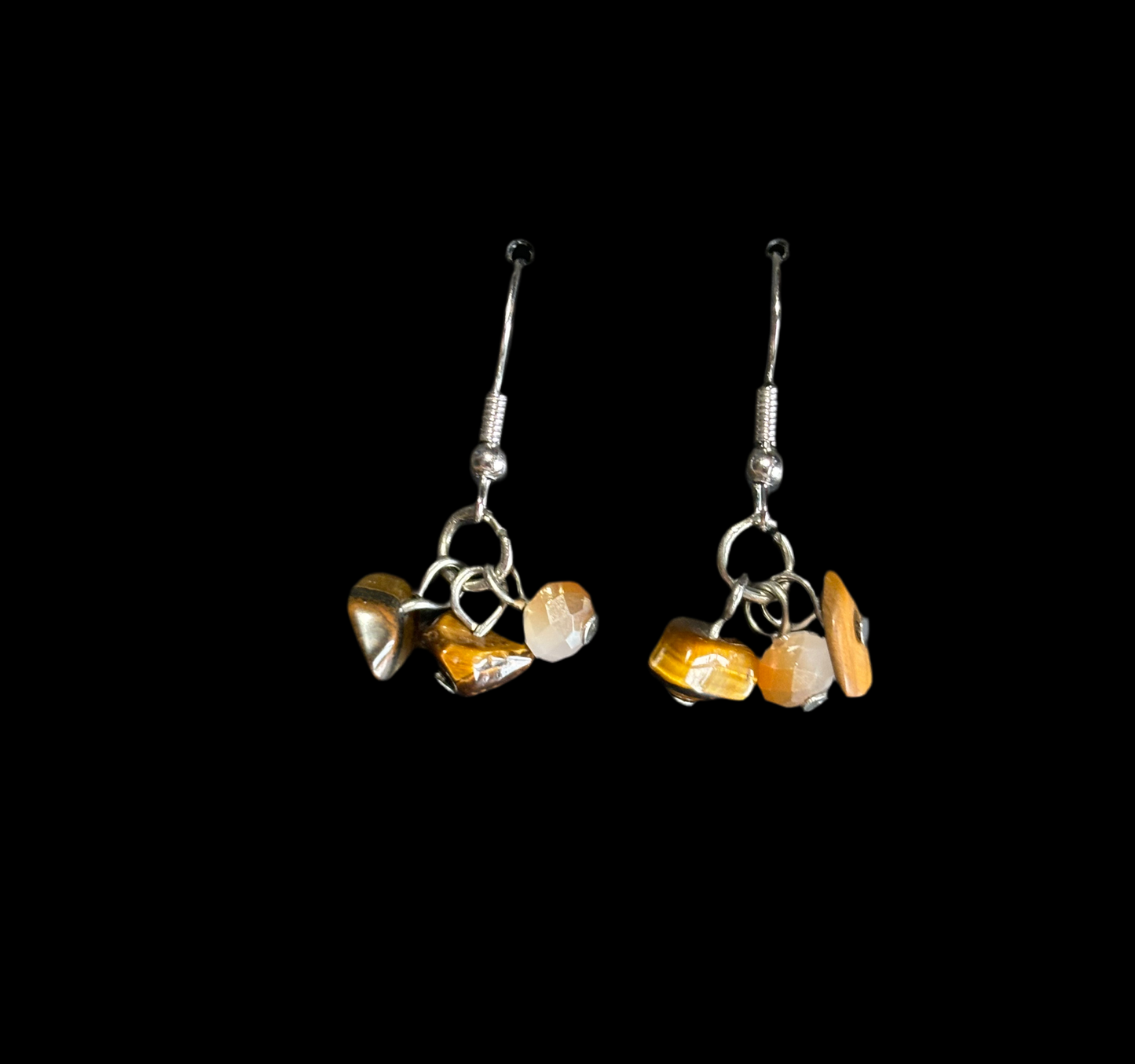 Stone Cluster Earrings