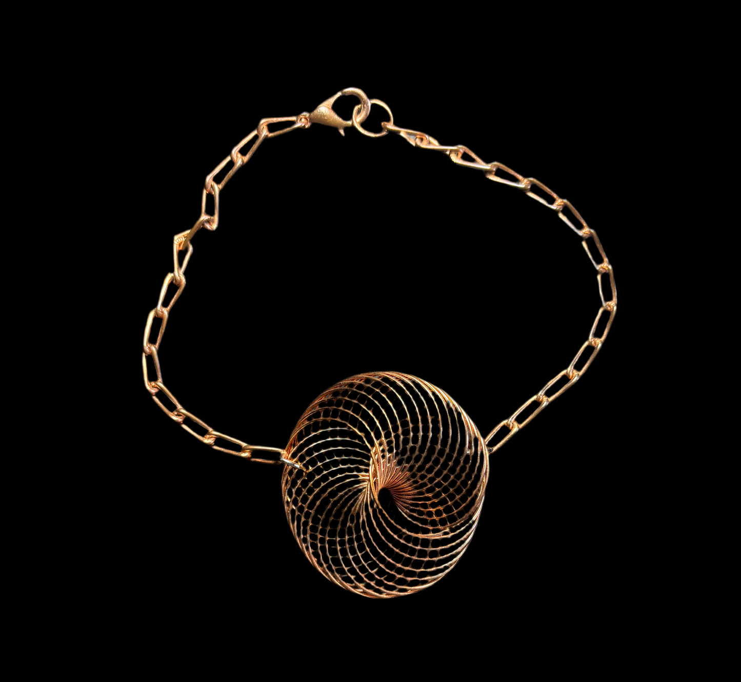 Copper Coil Bracelet or Anklet
