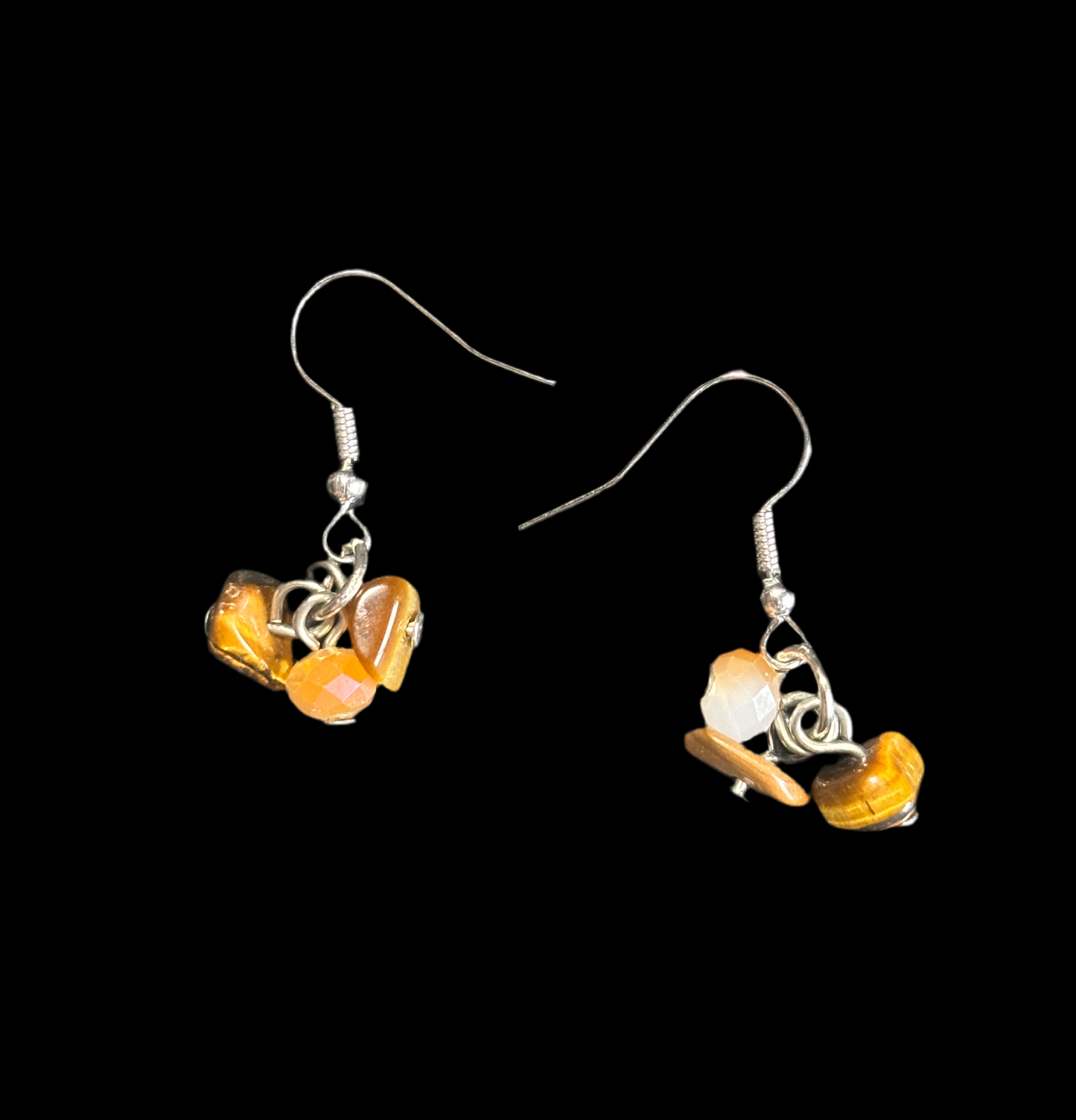 Stone Cluster Earrings